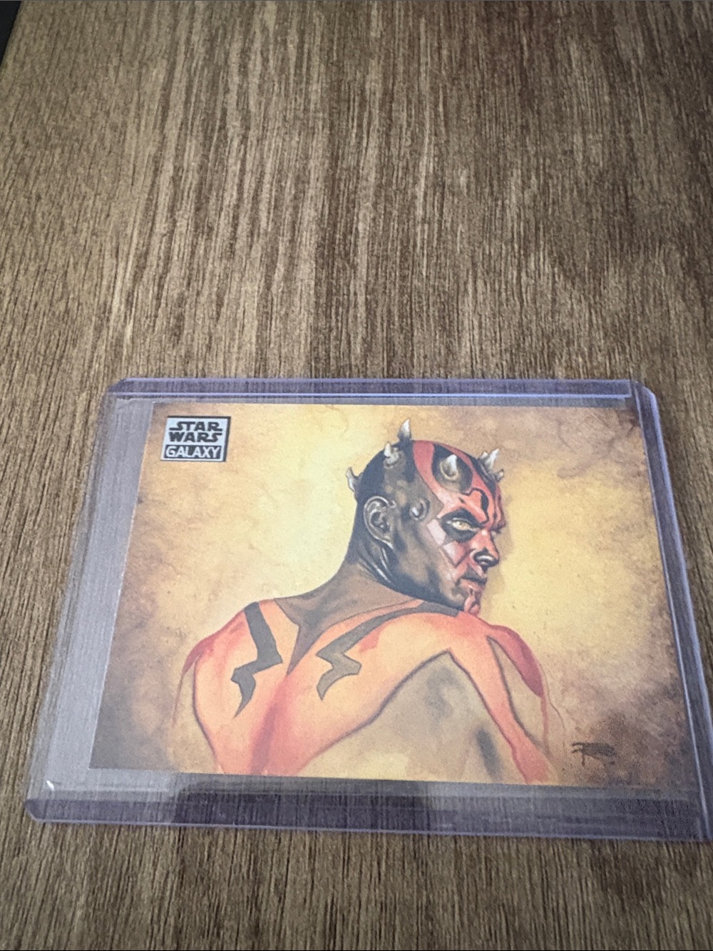 Star Wars Galaxy Darth Maul Art Card - A Mystery Named Maul